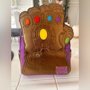 Loungefly Bag shine thanos gaunlet backpack